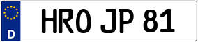 Trailer License Plate
